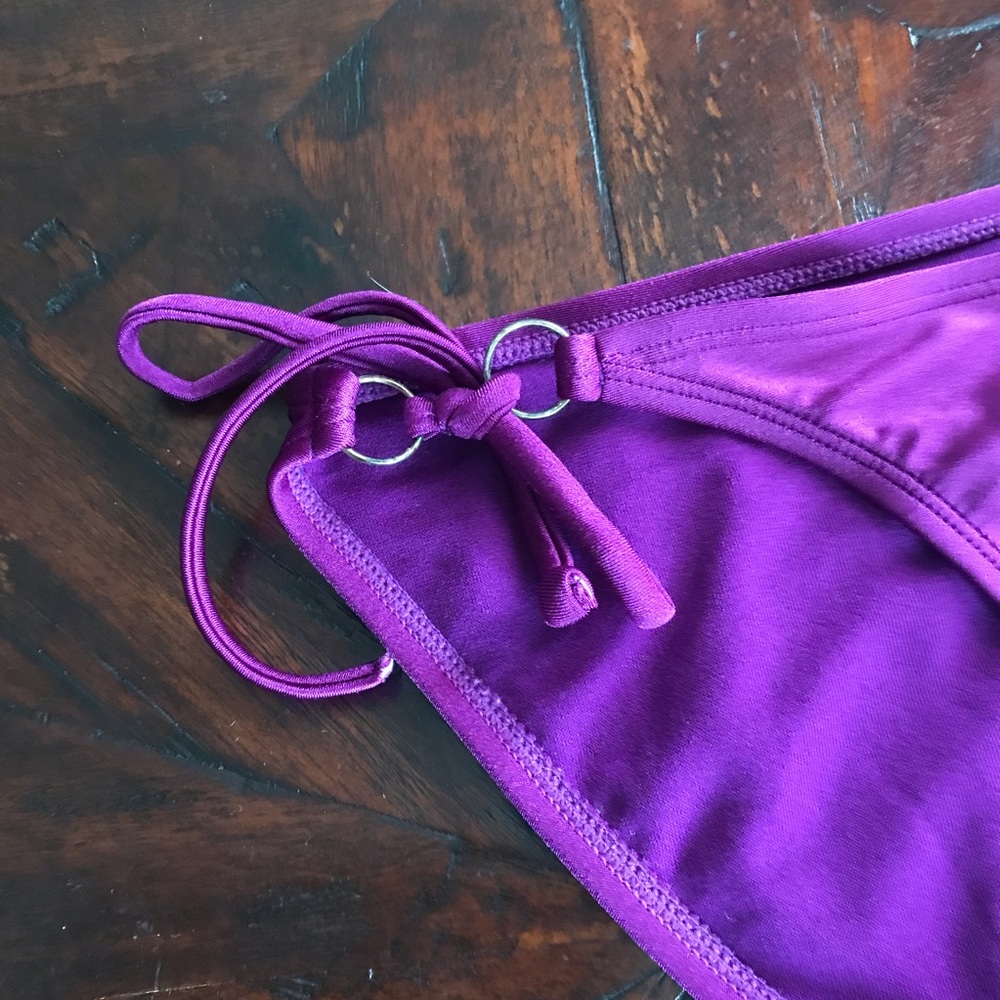 Purple spring bikini bottom